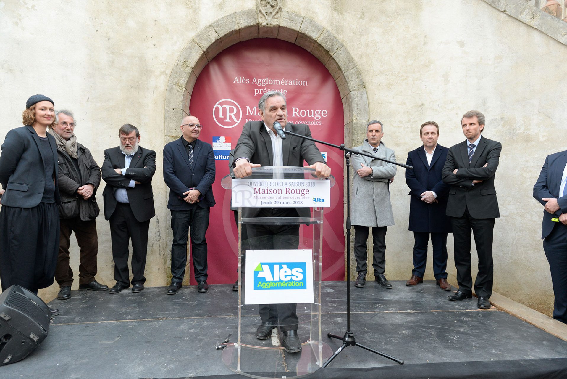 Max Roustan, président d'Alès Agglo, a lancé la première saison de Maison Rouge - Musée des vallées cévenoles ce jeudi 29 mars.