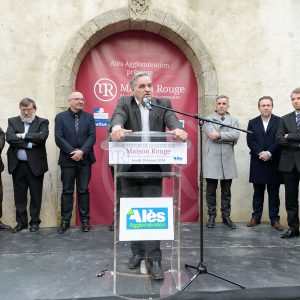 Max Roustan, président d'Alès Agglo, a lancé la première saison de Maison Rouge - Musée des vallées cévenoles ce jeudi 29 mars.
