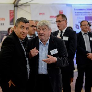 Jalil Benabdilah, PDG de SD Tech, et Jean-Claude Gayssot, ancien ministre des transports (1997/2002).