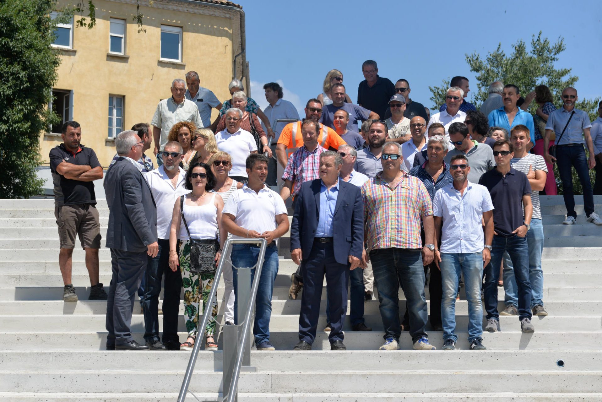 Max Roustan, maire d’Alès, a inauguré le nouvel escalier ce 21 juin, premier jour de l’été.