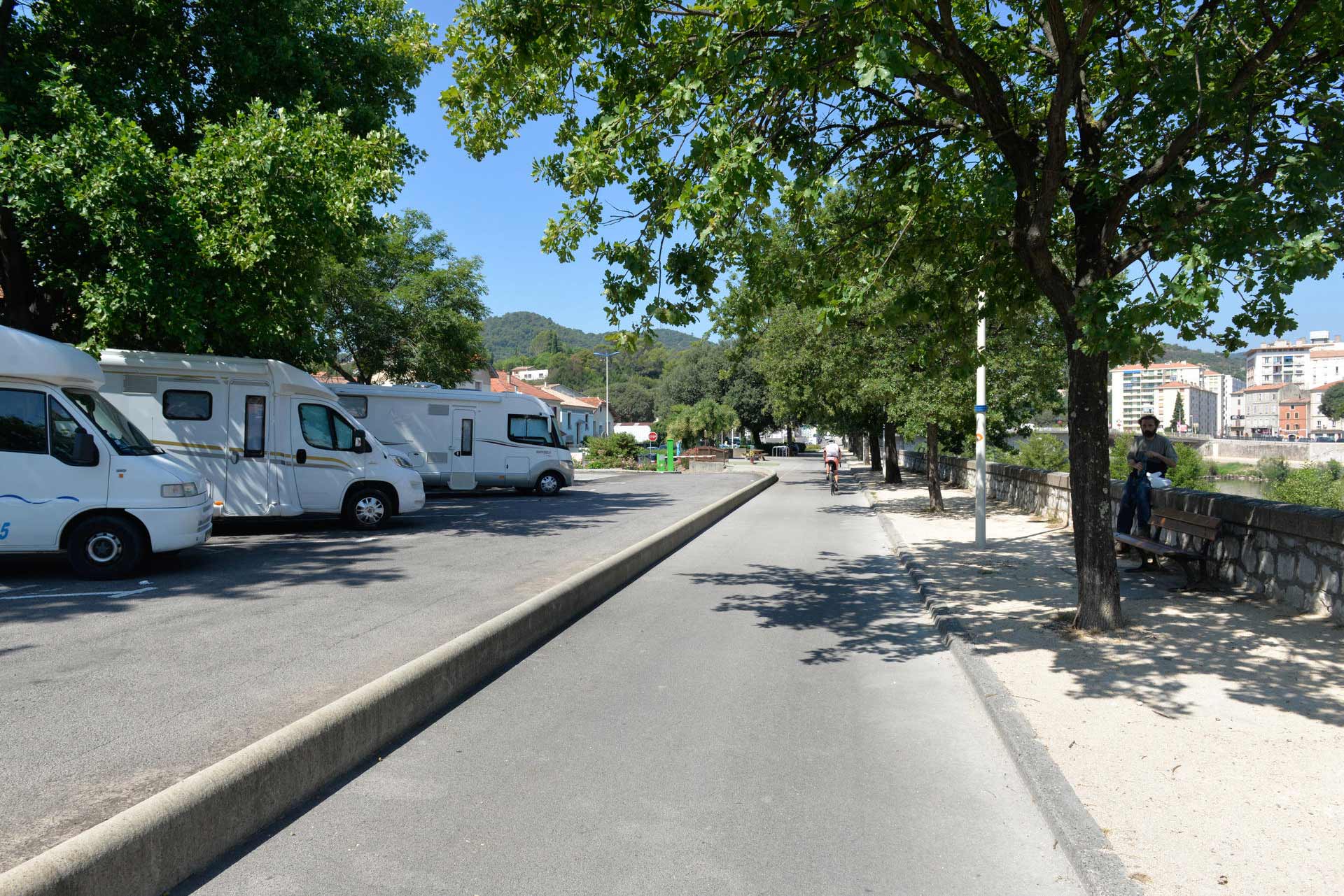 1097 camping-cars ont stationné sur l’aire sécurisée d’Alès en 2018.