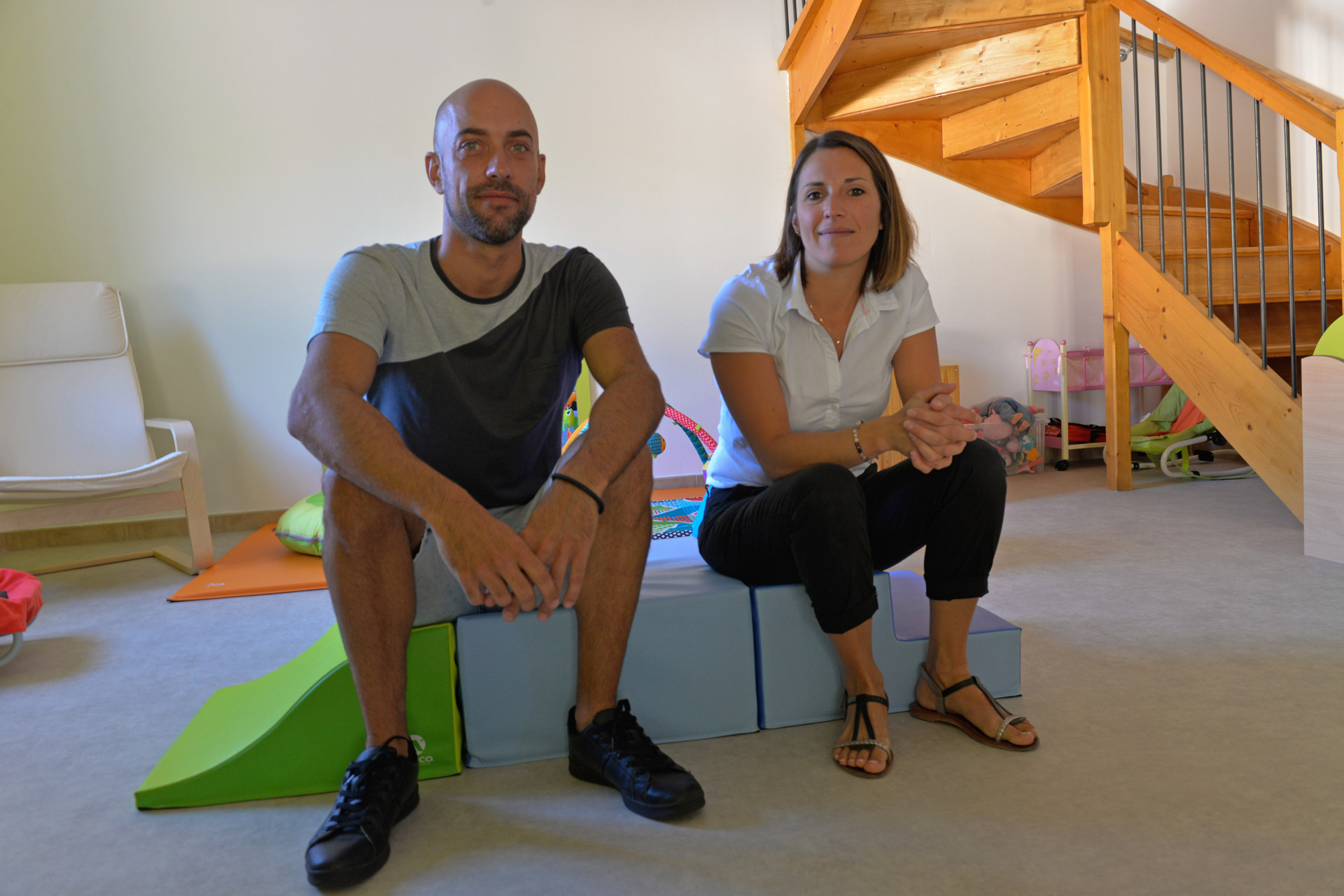 Anne-Sophie Godfroy et Grégory Vivier accueillent les enfants de 3 mois à 3 ans dans leur “Maison du Bonheur” de Bagard.